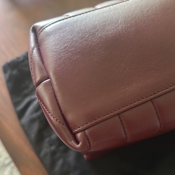 YSL burgundy Lou Lou bag size medium - Picture 6 of 17